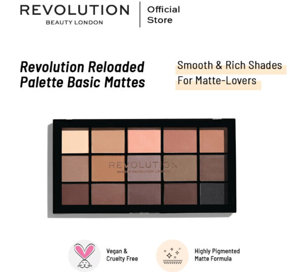 REVOLUTION BASIC MATTES RELOADED EYE SHADOW PALLET