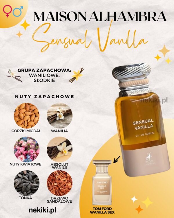 ادوپرفیوم الحمبرا تام فورد وانیلا سکس | Alhambra Sensual Vanilla
