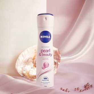 اسپری بدن فاقد الکل زنانه نیوآ PEARL & BEAUTY NIVEA