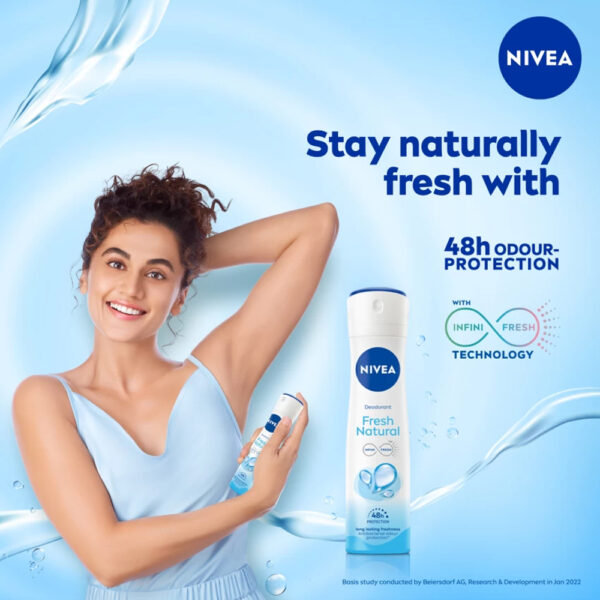 اسپری بدن فاقد الکل زنانه نیوآ NIVEA Fresh Natural