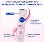 اسپری بدن فاقد الکل زنانه نیوآ PEARL & BEAUTY NIVEA