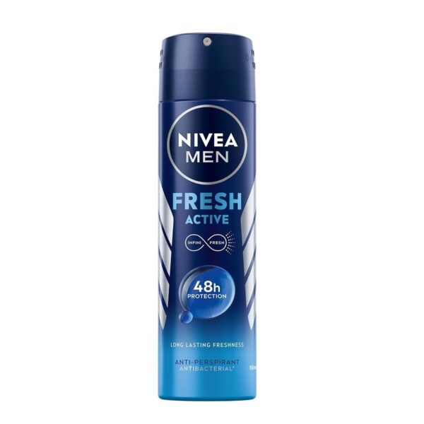 اسپری بدن فاقد الکل مردانه نیوآ Fresh Active Nivea