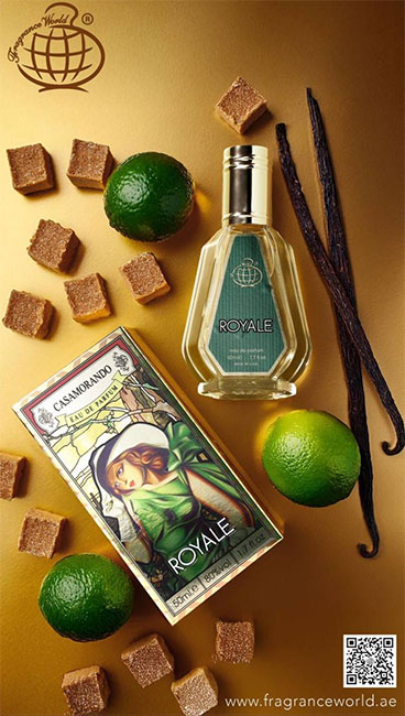 عطر زنانه کازاموراتی لیرا فراگرنس ورد Fragrance World casamorando Royale عطر زنانه کازاموراتی لیرا فراگرنس ورد Fragrance World casamorando Royale