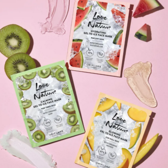 love nature gel to ice face mask oriflame
