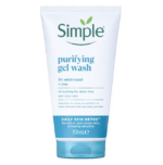 ژل شستشو صورت پوست چرب و مختلط سیمپلSIMPLE purifying gel wash