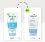 ژل شستشو صورت پوست چرب و مختلط سیمپلSIMPLE purifying gel wash